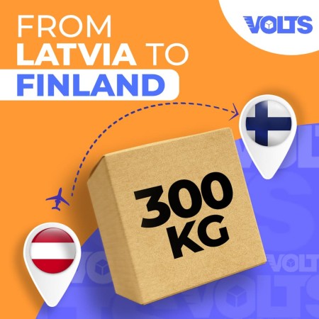 300 kg - Delivery of pallets from Latvia to Finland