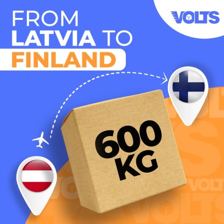 600 kg - Delivery of pallets from Latvia to Finland