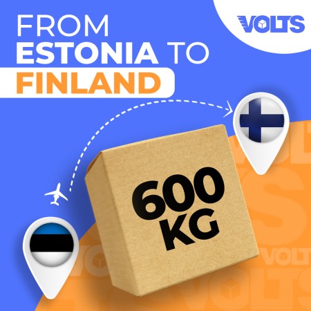 600kg- Kuormalavan toimitus Virosta Suomeen