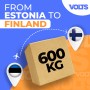 600kg- Kuormalavan toimitus Virosta Suomeen