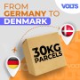 Yksi paketti Kuljetus Saksasta Tanskaan - kotiinkuljetus