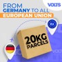 20kg parcel home delivery - Germany to countries in the European Union